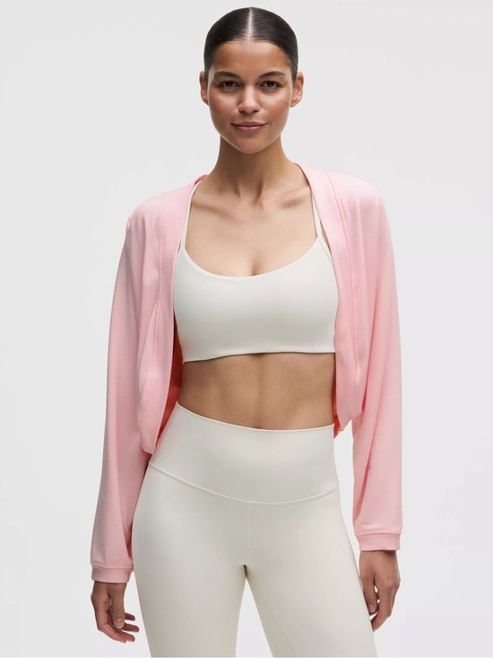 lululemon athletica Sweaters - lululemon athletica Soft Pink be calm shrug
